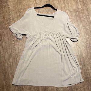 Grey Babydoll Dress